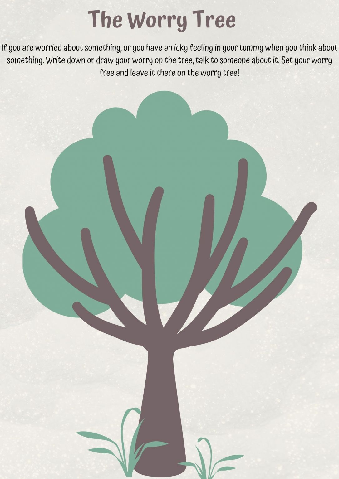 Worry Tree (downloadable PDF) Quinn Education Development (QED) Limited